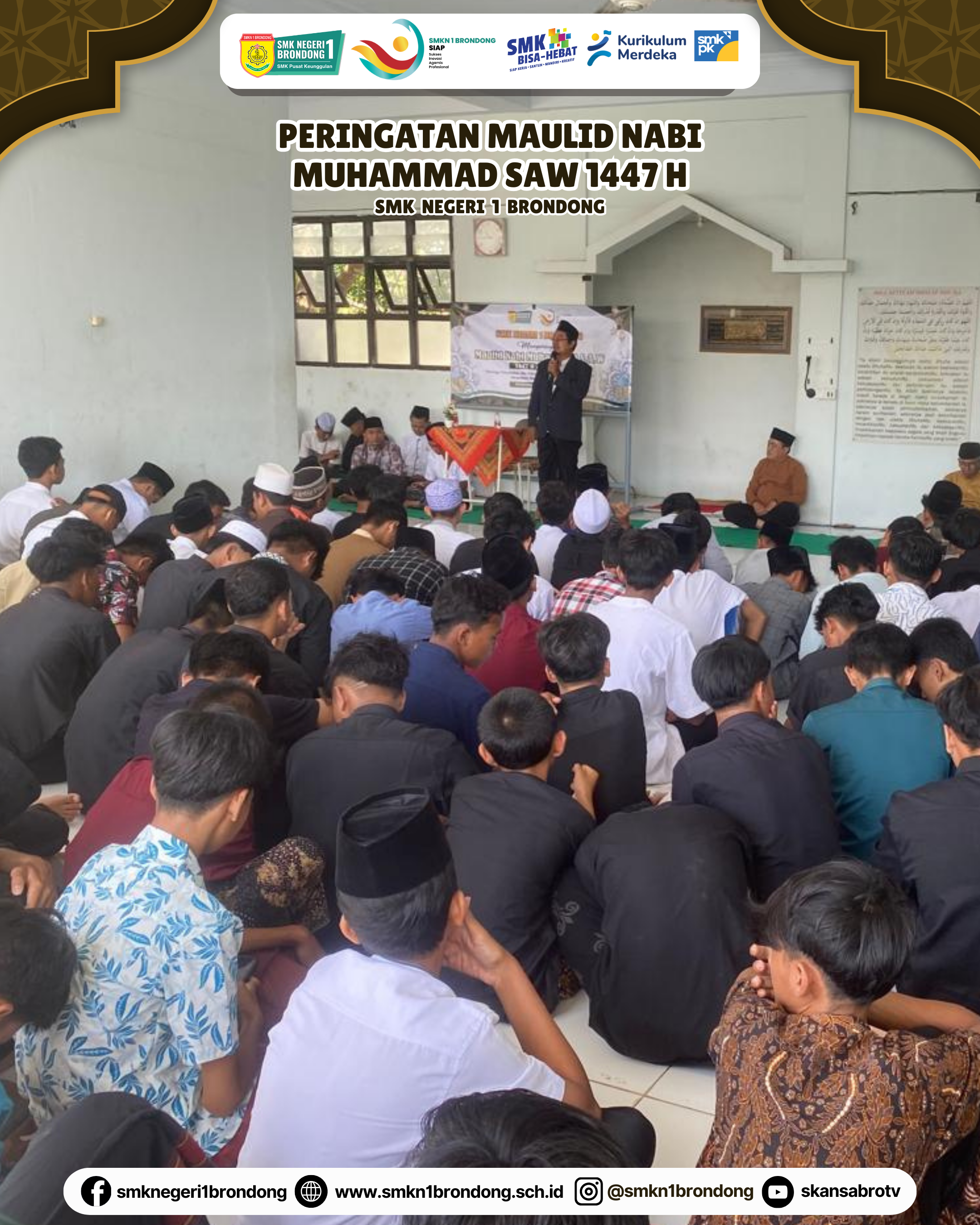 SMK Negeri 1 Brondong Gelar Peringatan Maulid Nabi Muhammad SAW 1447 H
