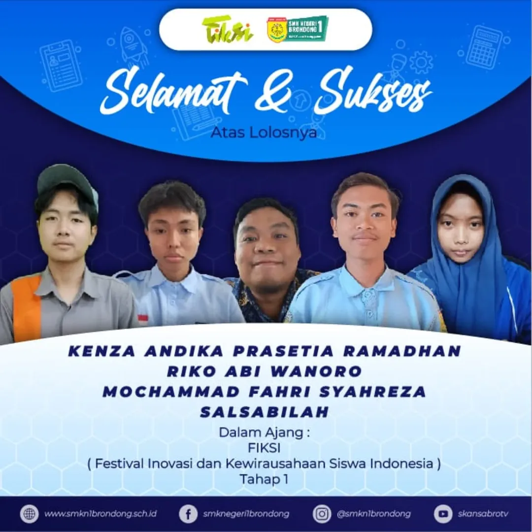 Siswa TKJT SMKN 1 Brondong Lolos FIKSI 2025 Tahap I, Siap Bawa Inovasi ke Tingkat Nasional