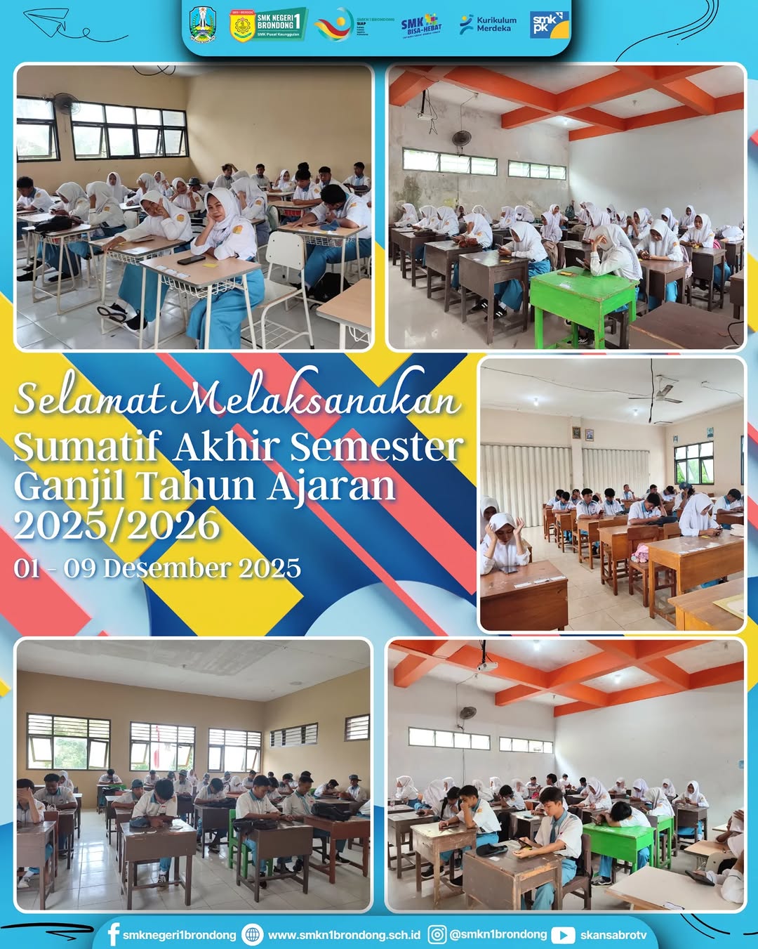 Selamat melaksanakan SAS Ganjil kelas X-XII tahun ajaran 2025-2026