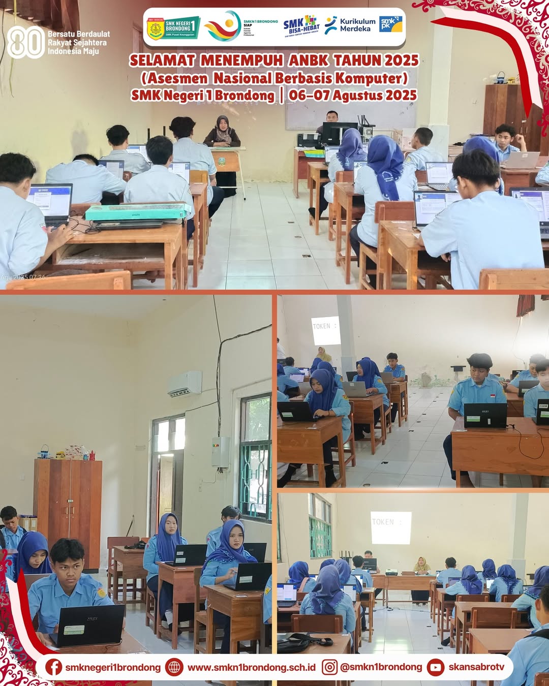 SMK Negeri 1 Brondong Gelar Asesmen Nasional Berbasis Komputer -ANBK- 2025