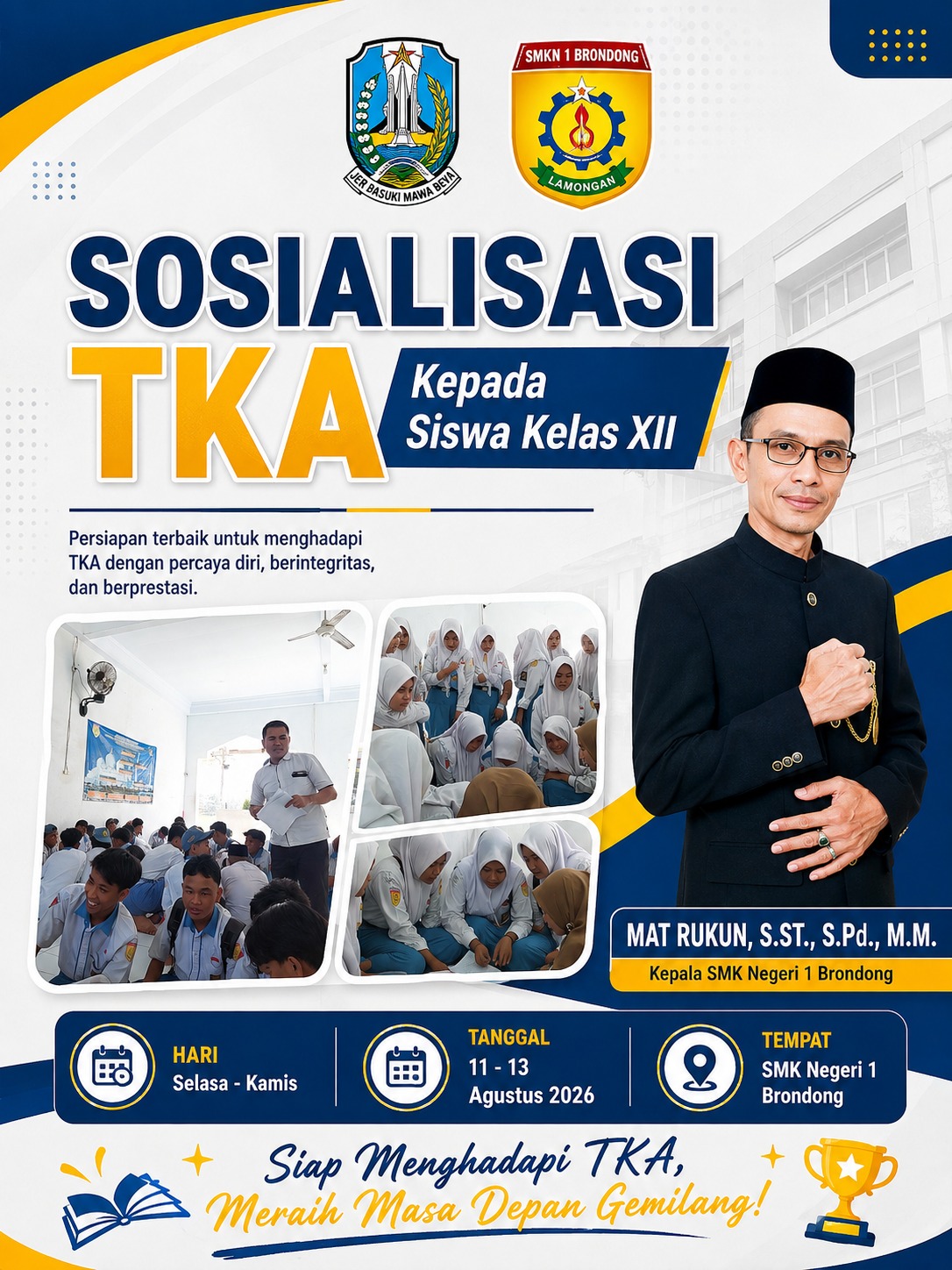 SOSIALISASI KEGIATAN TKA KEPADA KELAS XII TAHUN 2026 
