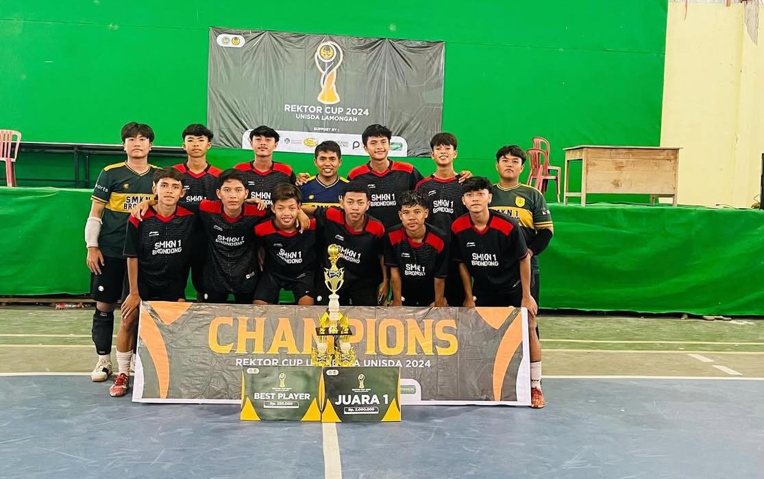 Juara 1 Turnamen Futsal Antar Pelajar Rektor CUP Unisda Tahun 2024