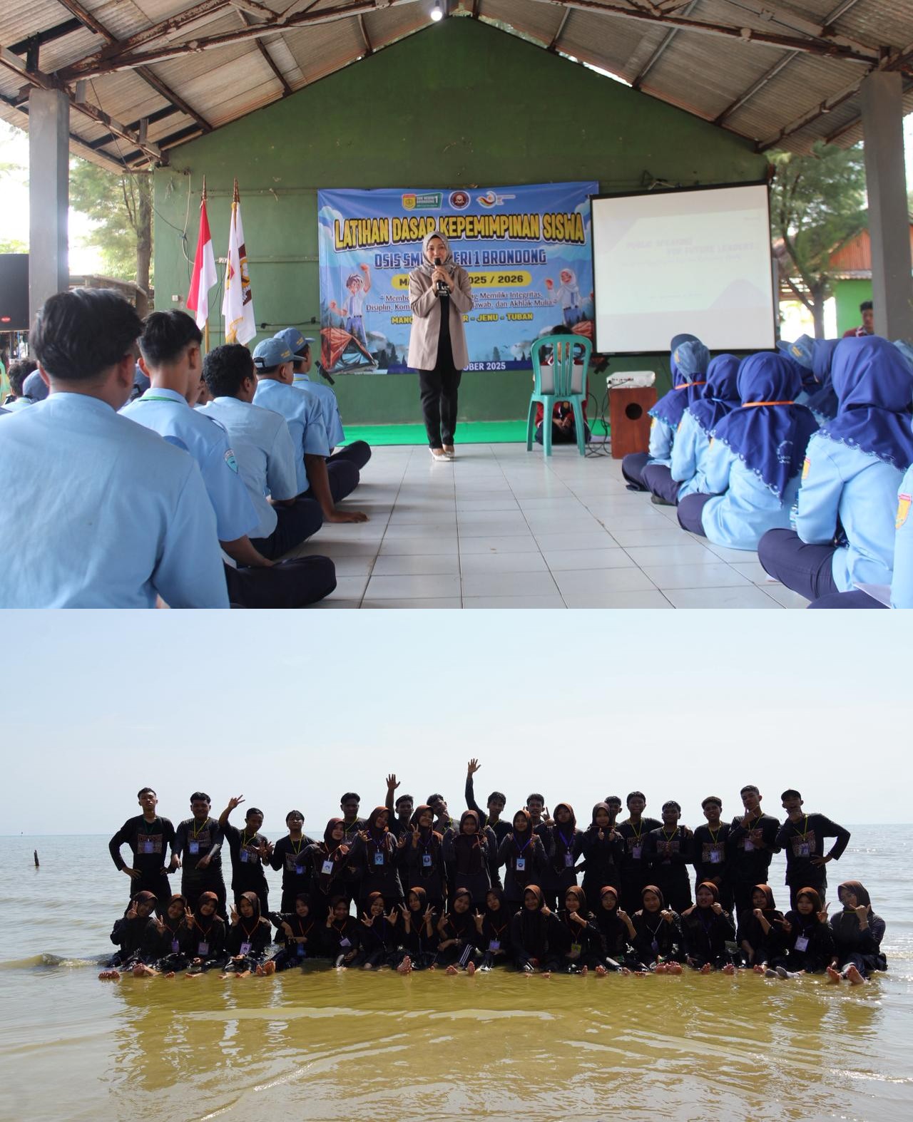 LDKS OSIS SMKN 1 Brondong 2025: Membangun Jiwa Pemimpin Muda di Mangrove Center Tuba