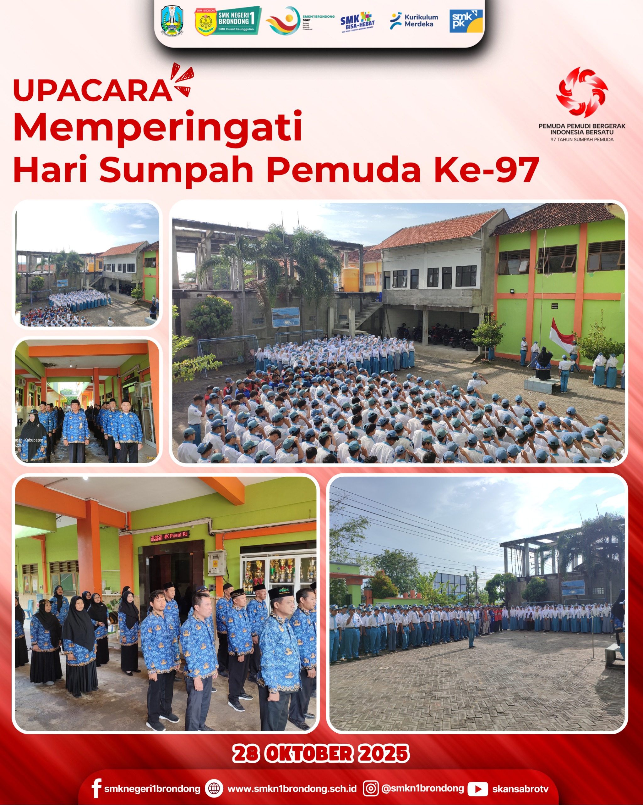 Upacara Peringatan hari Sumpah Pemuda ke-97. 28 Oktober 2025